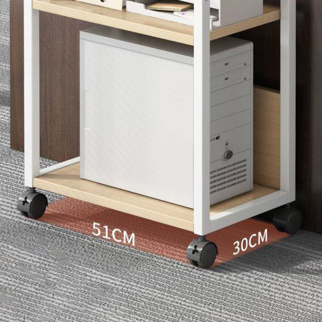 Modern Artificial Wood Bookcase, Geometric Bookshelf for Any Room, 20" L X 12" W