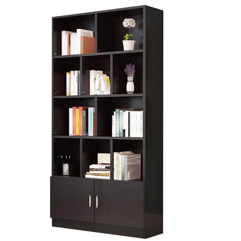 Closed Wooden Bookcase Modern Home Living Room Cabinet Bookshelf