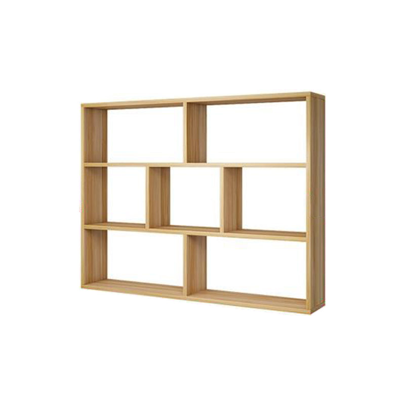 Contemporary Floating Bookshelf Wall Mounted Manufactured Wood Bookcase