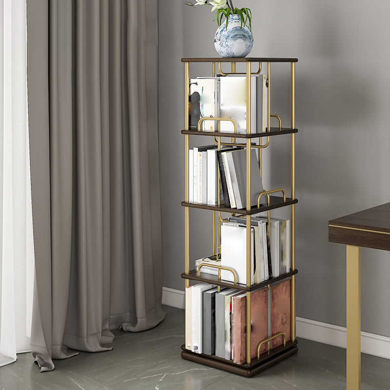 Nordic Geometric Bookcase Rotatable Study Room Storage Bookshelf