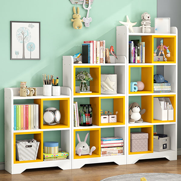Modern Artificial Wood Bookcase Open Back Bookshelf for Any Room