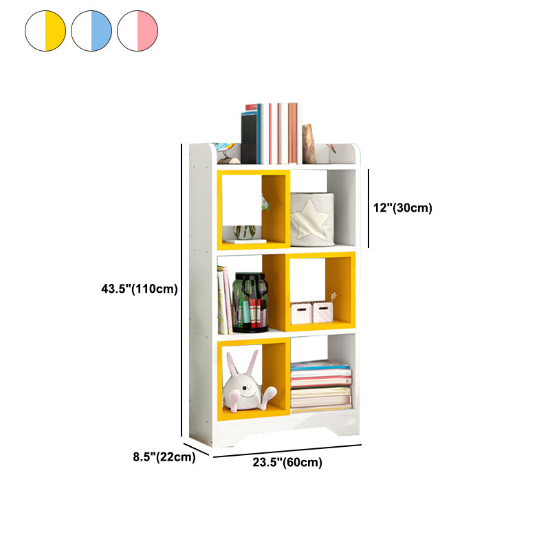 Modern Artificial Wood Bookcase Open Back Bookshelf for Any Room
