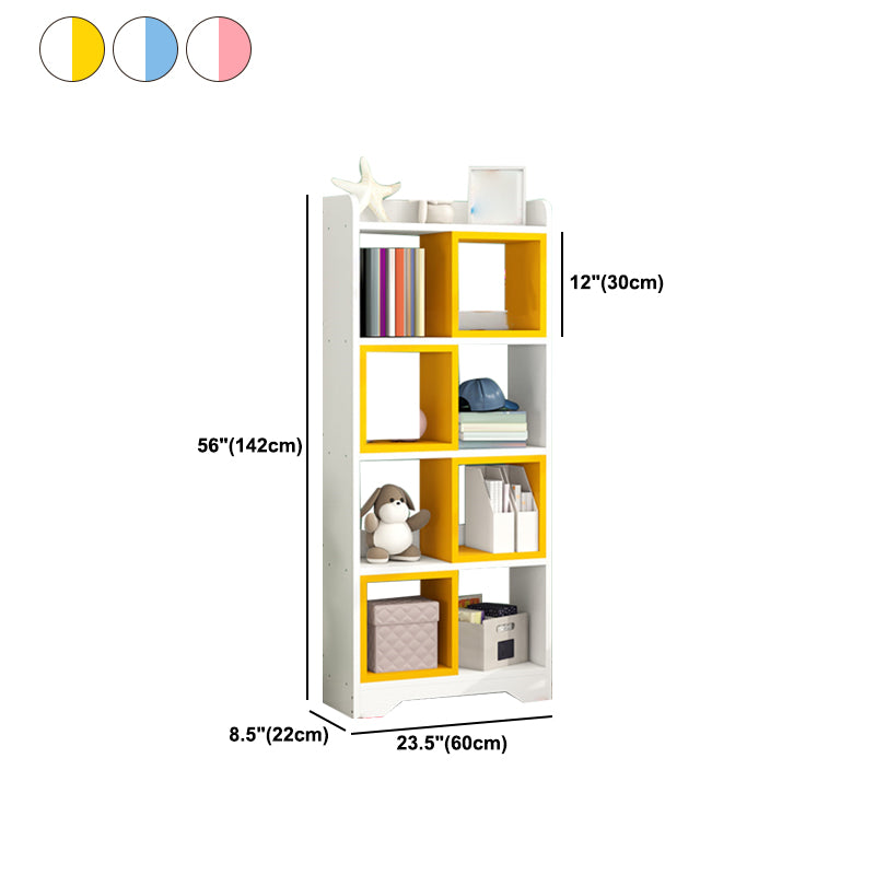 Modern Artificial Wood Bookcase Open Back Bookshelf for Any Room