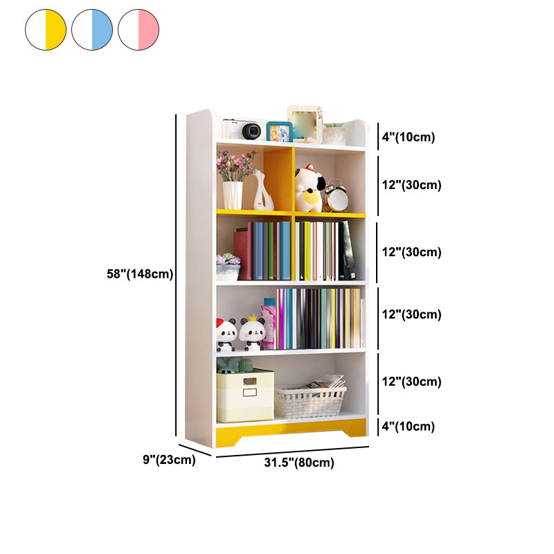 Modern Artificial Wood Bookcase Open Back Bookshelf for Any Room