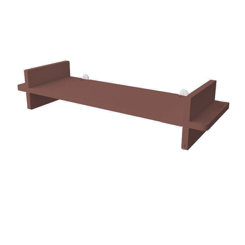 Contemporary Floating Bookshelf 5.9"H Manufactured Wood Bookcase