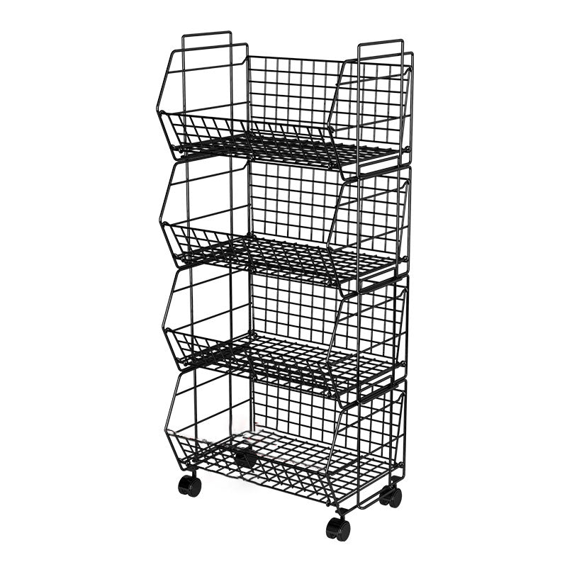 Modern Metal Bookcase, Geometric Bookshelf for Living Room, 17" L X 10.5" W