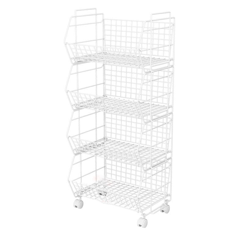 Modern Metal Bookcase, Geometric Bookshelf for Living Room, 17" L X 10.5" W