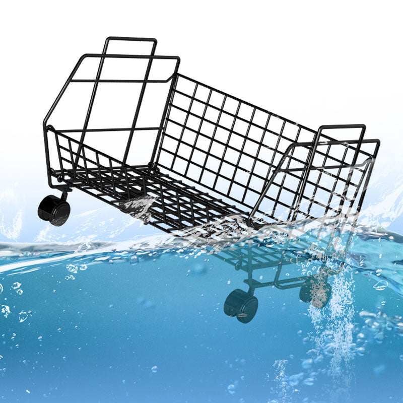 Modern Metal Bookcase, Geometric Bookshelf for Living Room, 17" L X 10.5" W