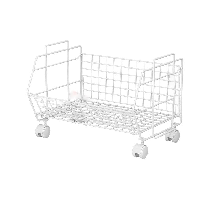 Modern Metal Bookcase, Geometric Bookshelf for Living Room, 17" L X 10.5" W