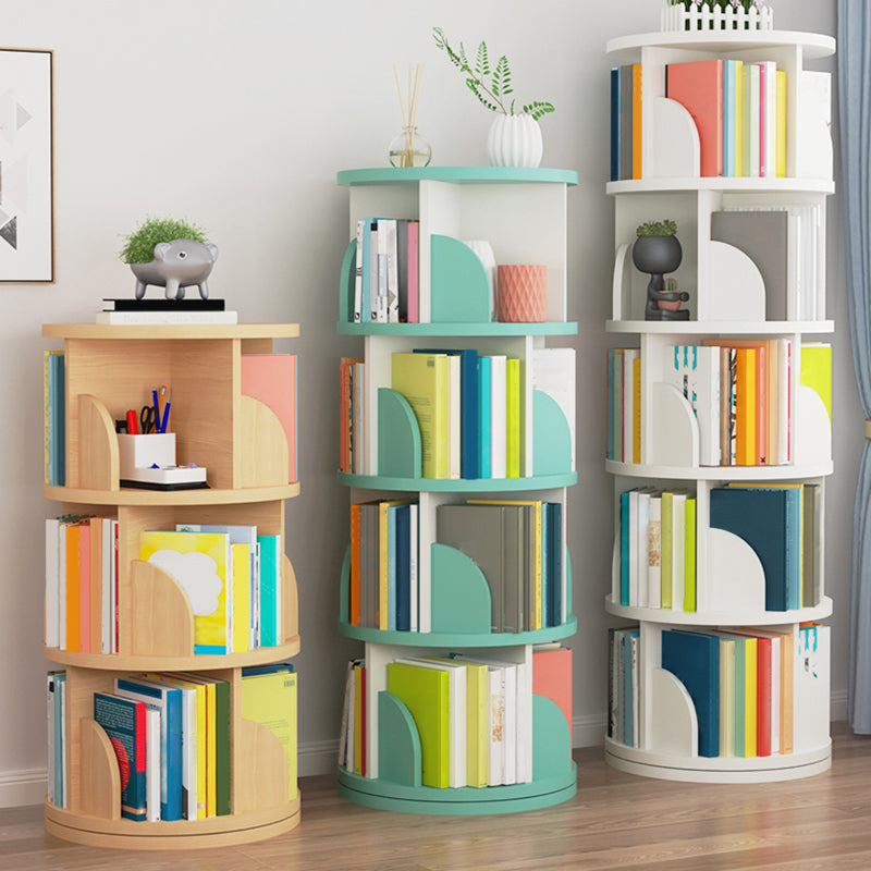 Modern Style Wood Bookcase Closed Back Bookshelf for Any Room