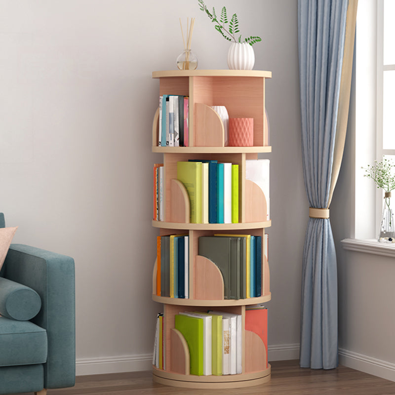 Modern Style Wood Bookcase Closed Back Bookshelf for Any Room