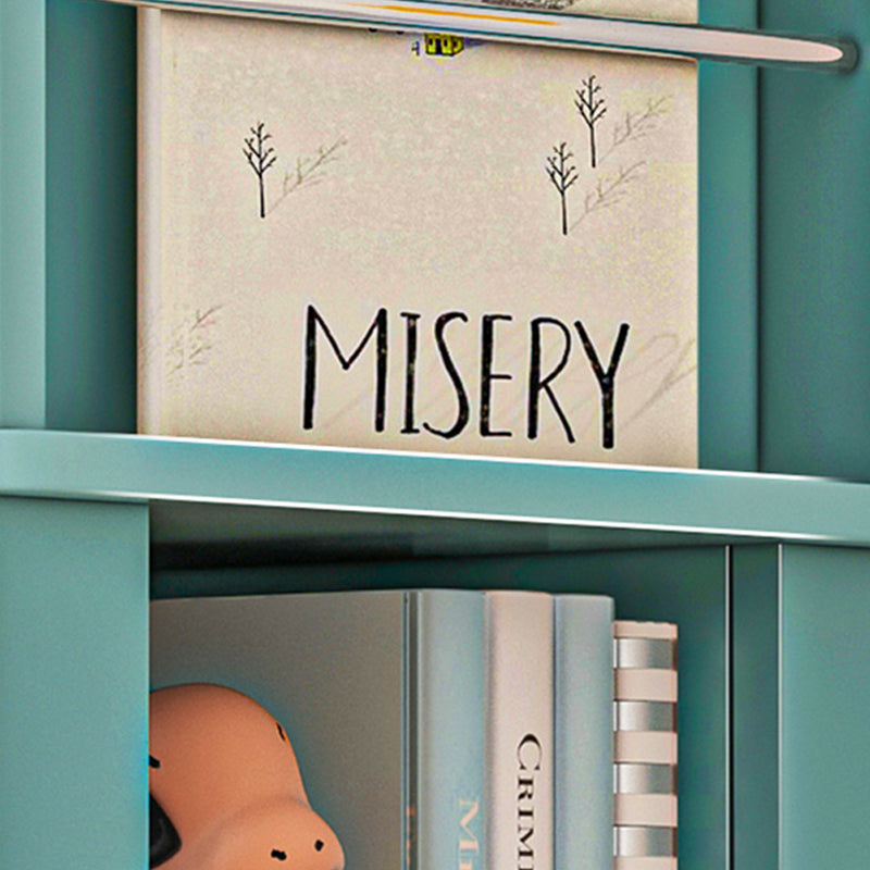 Geometric Closed Back Bookshelf Nordic Rotatable Study Room Bookcase