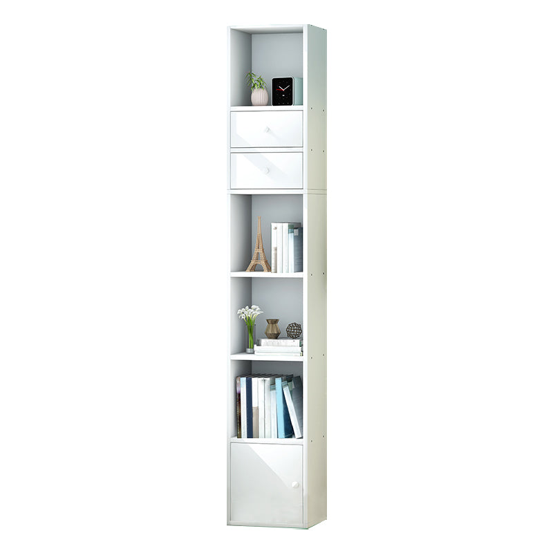 Wooden Bookcase Modern Style Home Living Room Corner Bookshelf