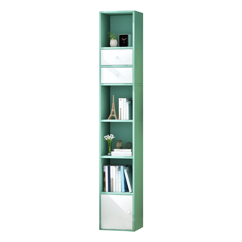Wooden Bookcase Modern Style Home Living Room Corner Bookshelf