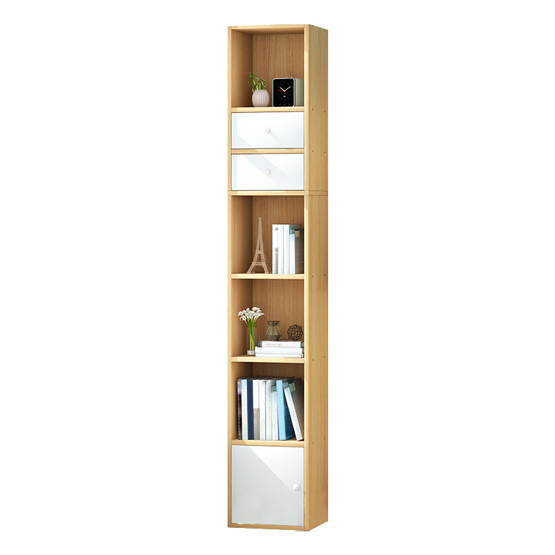 Wooden Bookcase Modern Style Home Living Room Corner Bookshelf