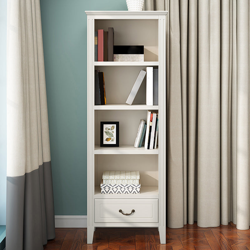 Closed Back Wooden Bookshelf Nordic Study Room Storage Standard Bookcase