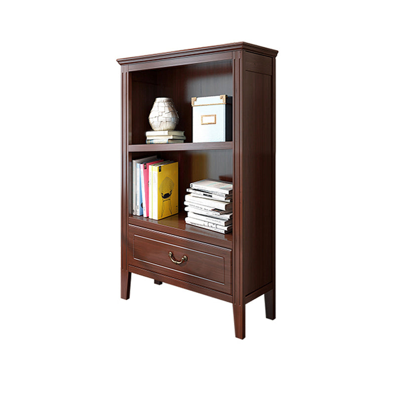Closed Back Wooden Bookshelf Nordic Study Room Storage Standard Bookcase