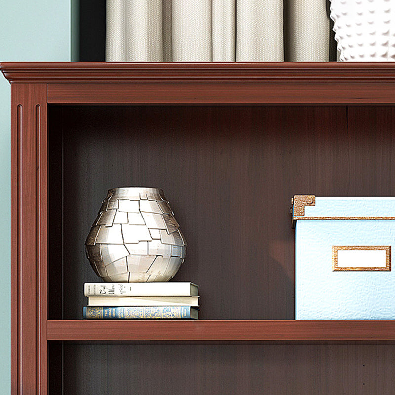 Closed Back Wooden Bookshelf Nordic Study Room Storage Standard Bookcase