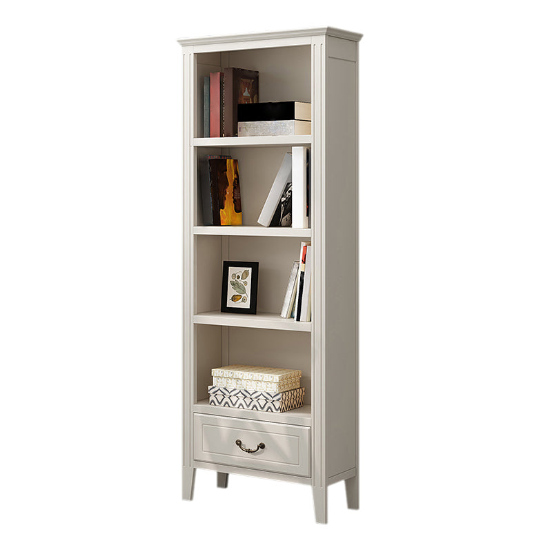 Closed Back Wooden Bookshelf Nordic Study Room Storage Standard Bookcase