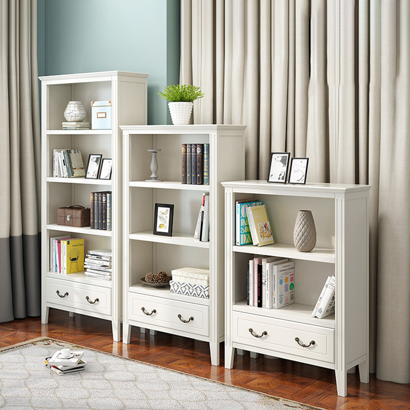 Closed Back Wooden Bookshelf Nordic Study Room Storage Standard Bookcase