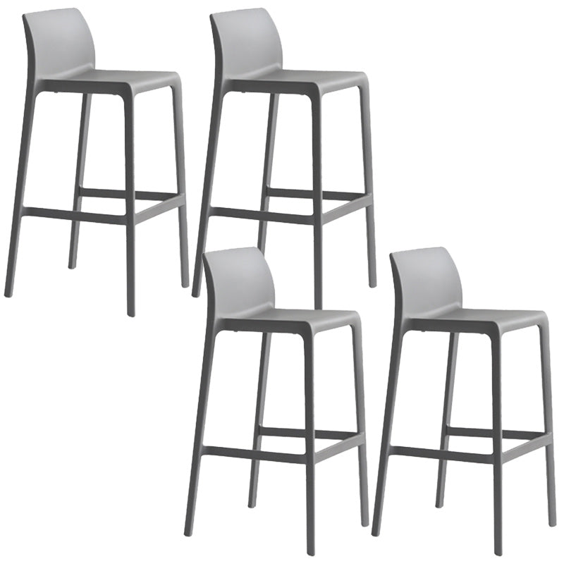 Modern Bar-stool Plastic Counter Bar Stool with Plastic Legs for Restaurant