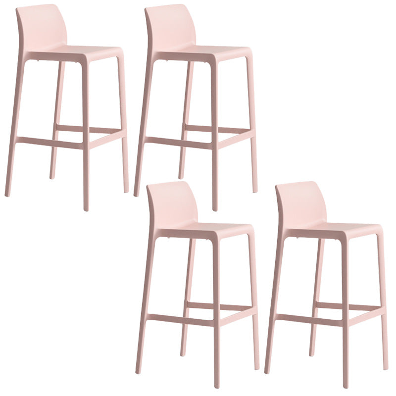 Modern Bar-stool Plastic Counter Bar Stool with Plastic Legs for Restaurant