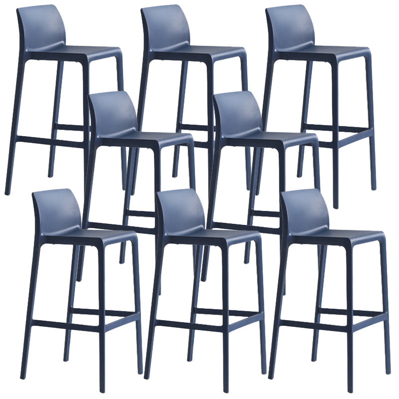 Modern Bar-stool Plastic Counter Bar Stool with Plastic Legs for Restaurant