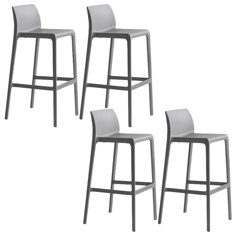 Modern Bar-stool Plastic Counter Bar Stool with Plastic Legs for Restaurant