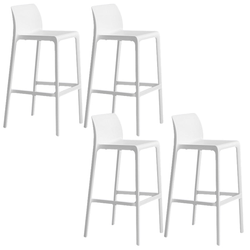 Modern Bar-stool Plastic Counter Bar Stool with Plastic Legs for Restaurant