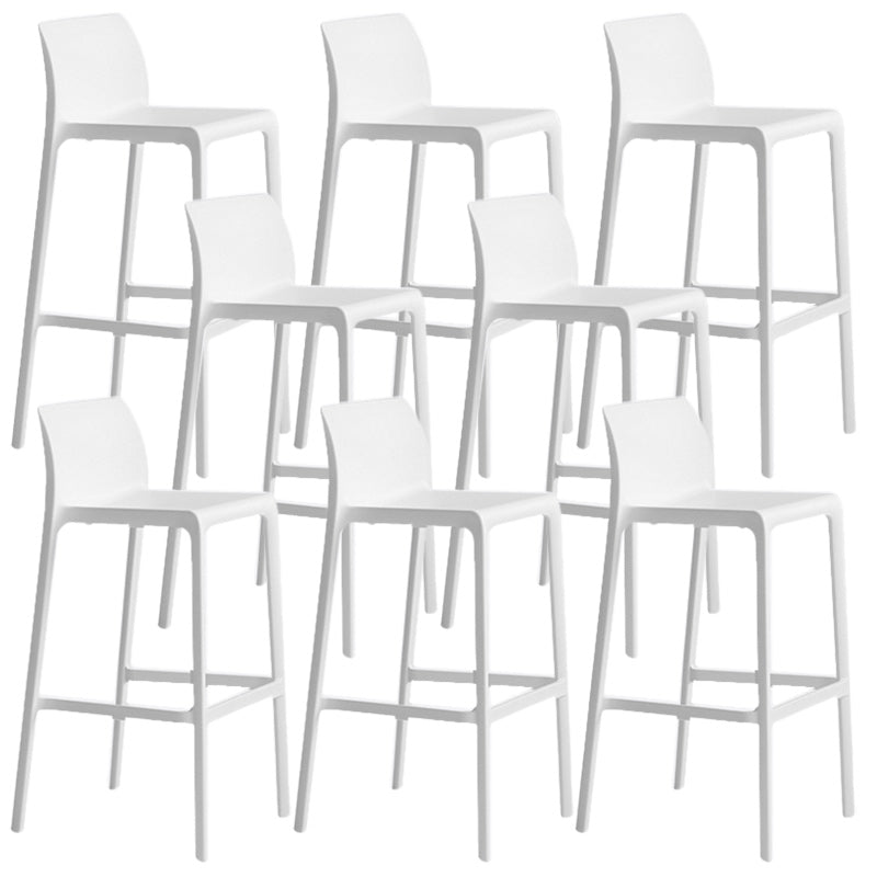 Modern Bar-stool Plastic Counter Bar Stool with Plastic Legs for Restaurant