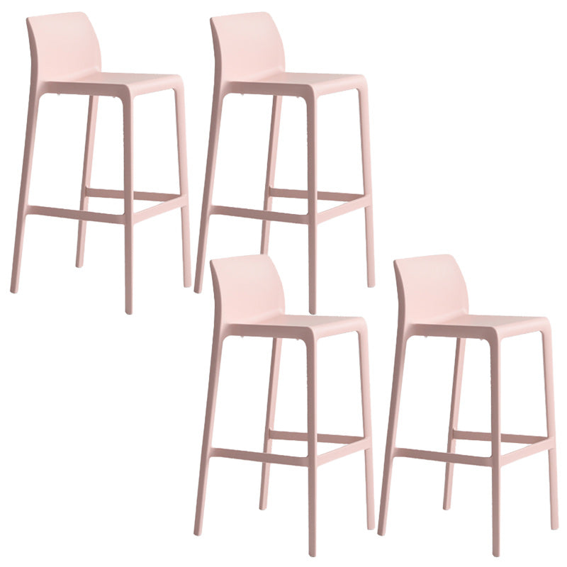 Modern Bar-stool Plastic Counter Bar Stool with Plastic Legs for Restaurant