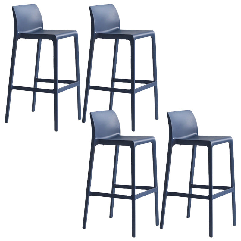 Modern Bar-stool Plastic Counter Bar Stool with Plastic Legs for Restaurant