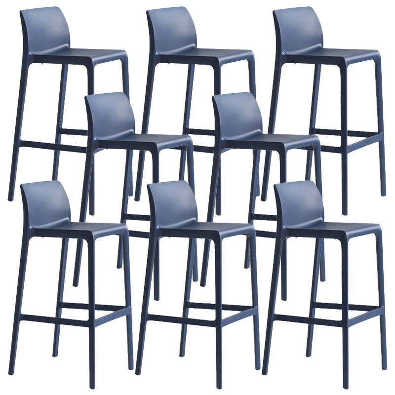 Modern Bar-stool Plastic Counter Bar Stool with Plastic Legs for Restaurant