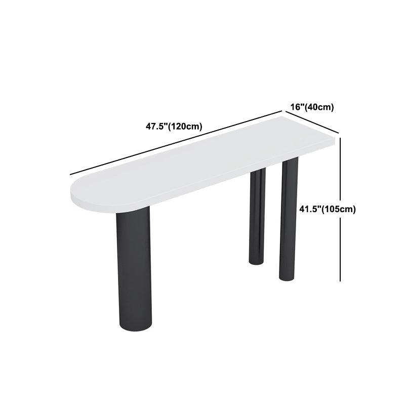 Modern 1/3 Pieces Bar Table Set Stone Counter Table with High Stools