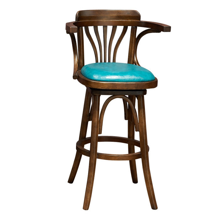 Industrial Solid Wood Bar Table Set 1/3/4/5 Pieces Counter Table with High Stools