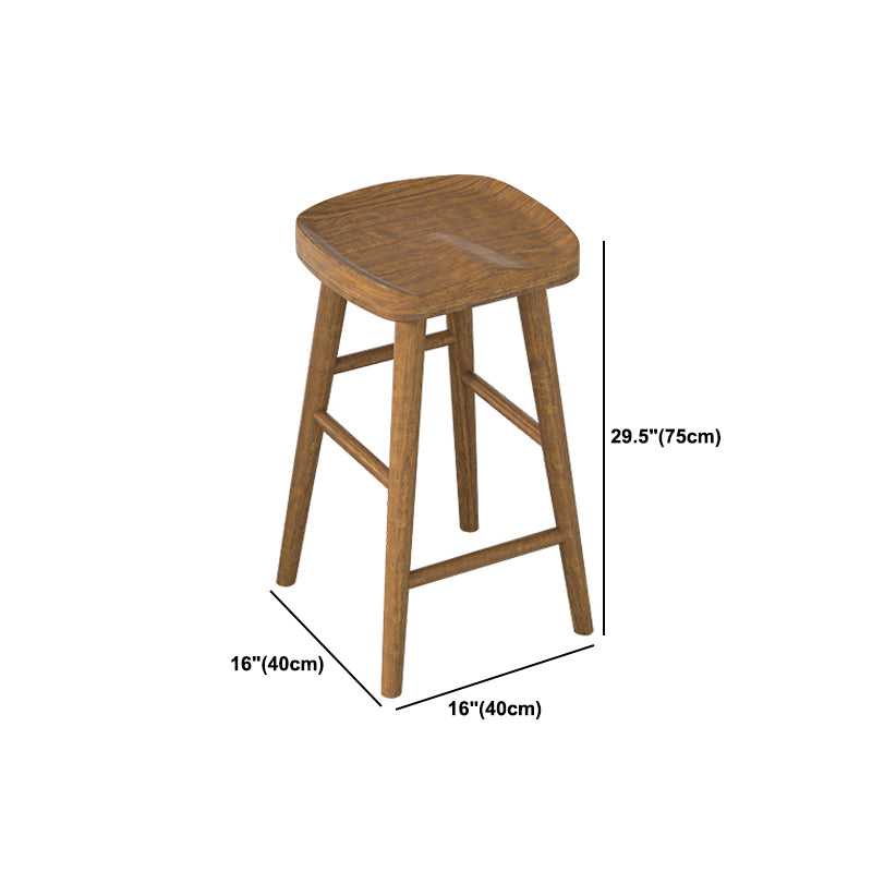 Luxury Rectangle Solid Wood Bar Table Set 1/4/5/7 Pieces Counter Table with Stools