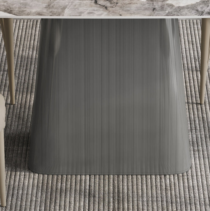 Modern Kitchen Stone Furniture 1/4/5/7 Pieces Rectangle Dining Room Table with Side Chairs