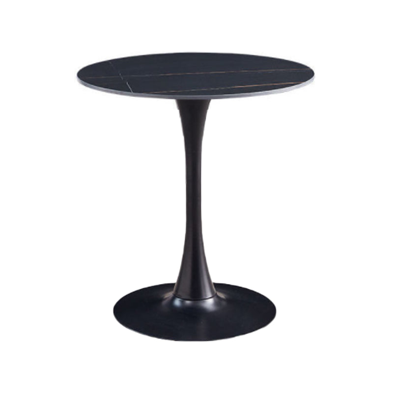 Round Dining Table Contemporary Style Stone Dining Site Table with Tulip Base