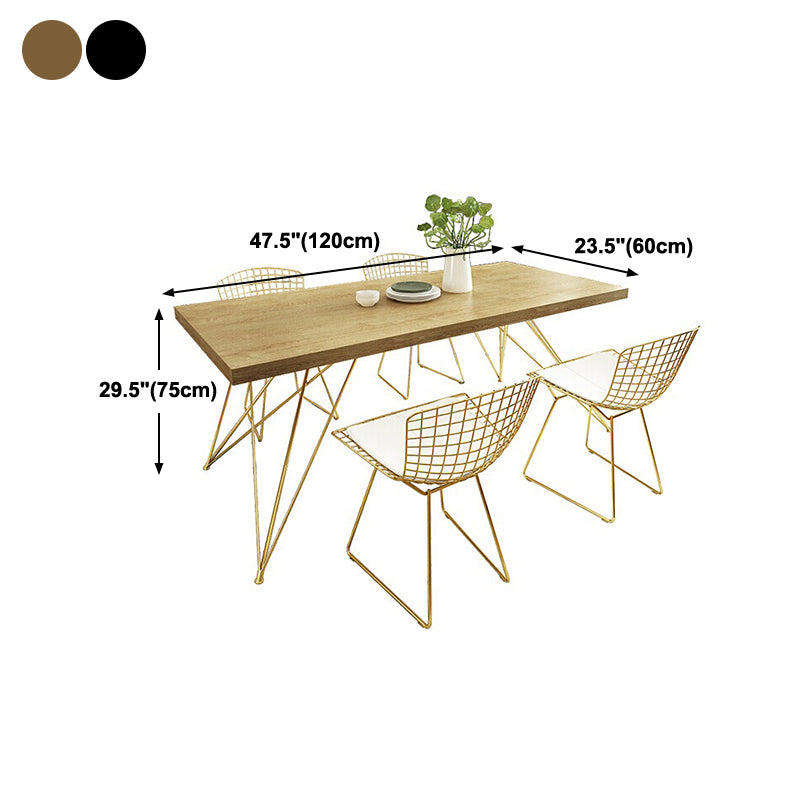 Luxury Style Dining Table Rectangle Dinette Table for Home Kitchen