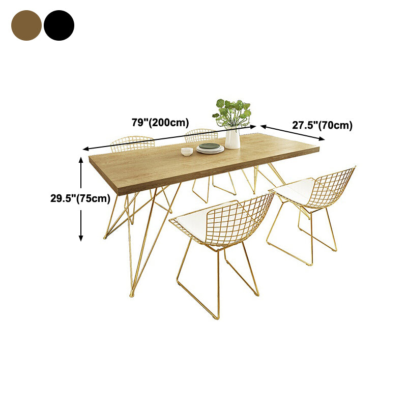 Luxury Style Dining Table Rectangle Dinette Table for Home Kitchen