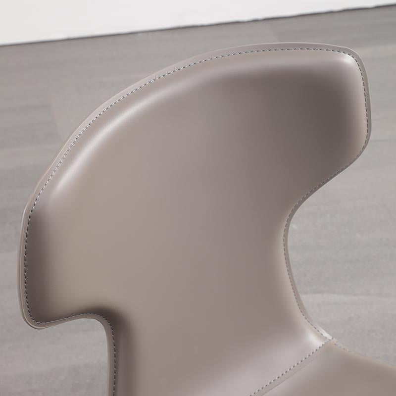 Contemporary Chairs Armless Dining Chair with Metal Legs for Kitchen