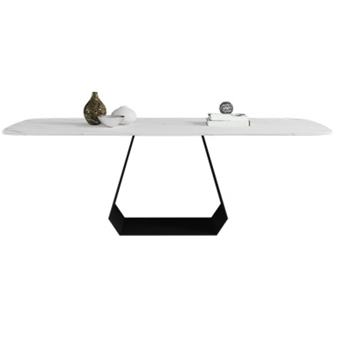 Modern Sintered Stone Dining Set Rectangle 1/4/5/7 Pieces Dining Area Table Set