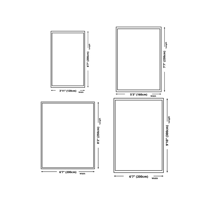 Modern Khaki Carpet Stripe Print Rug Polyester Stain Resistant Living Room Area Rug