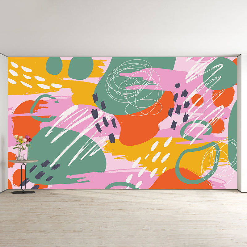 Modern Style Illustration Wall Mural Wallpaper Abstract Painting Bedroom Wall Mural