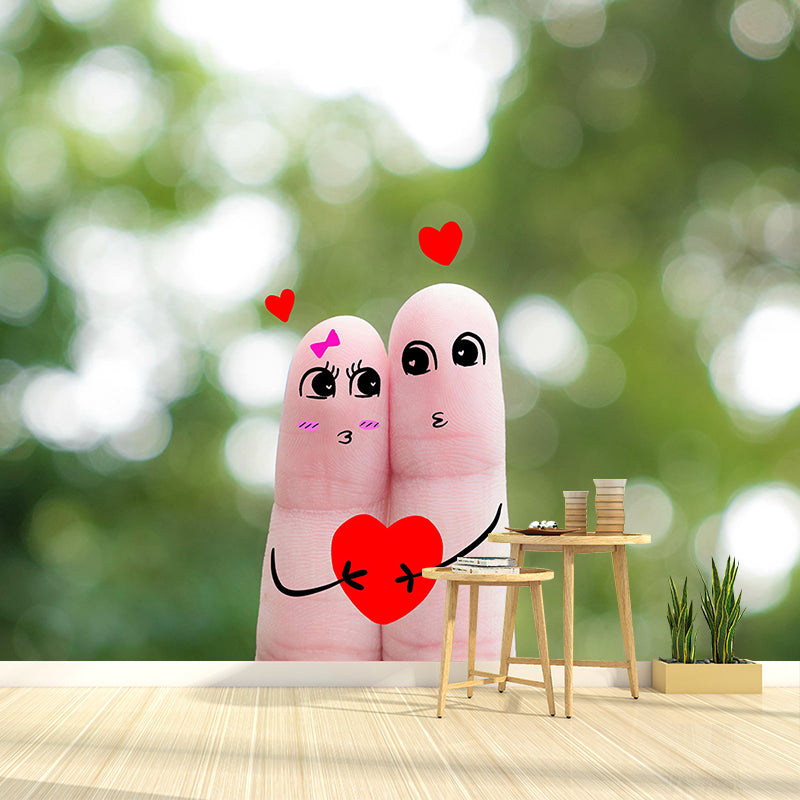 Illustration Environment Friendly Mural Wallpaper Finger Art Indoor Wall Mural