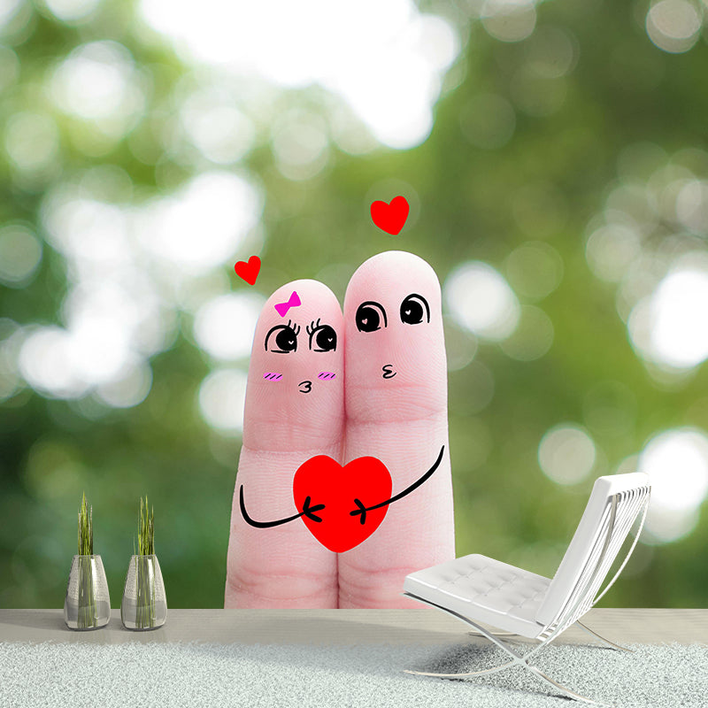 Illustration Environment Friendly Mural Wallpaper Finger Art Indoor Wall Mural