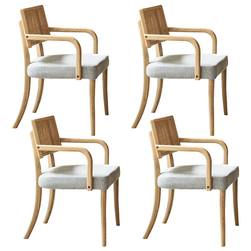 Modern Furniture Set 1/4/7 Pieces Rectangle Table Set with Solid Wood Dining Chairs