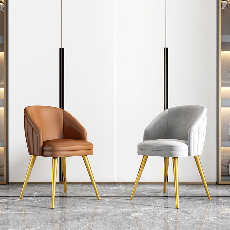 Glam Dining Set 1/4/5 Pcs Rectangle Sintered Stone Top Set with Parsons Chairs