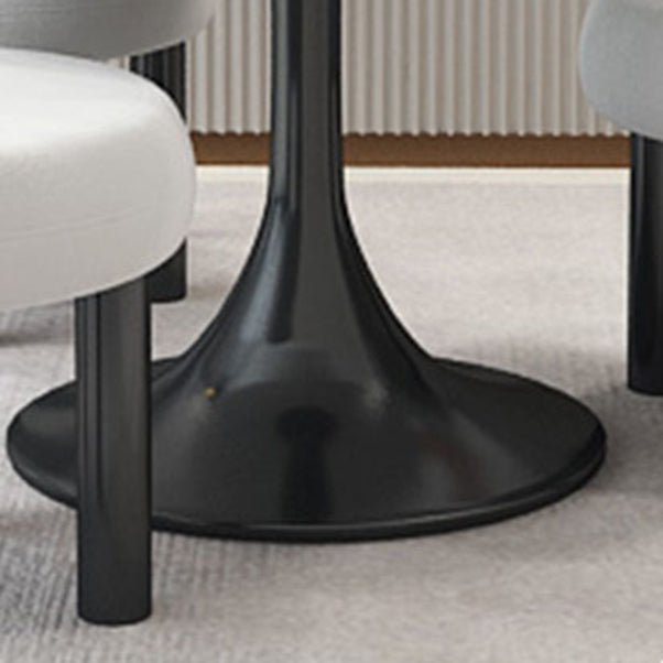 Modern Round Sintered Stone Dining Set 1/2/3/4/5 Pieces Dining Set for Dining Areas