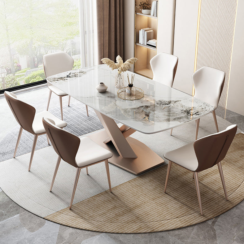 Modern Sintered Stone Dining Table Set 1/2/5/7 Pieces Dining Set